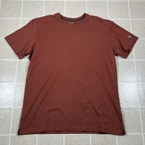 Kuhl Shirt Men's XXL Wildfibre Bravado Short Sleeve Size Organic Cotton Orange